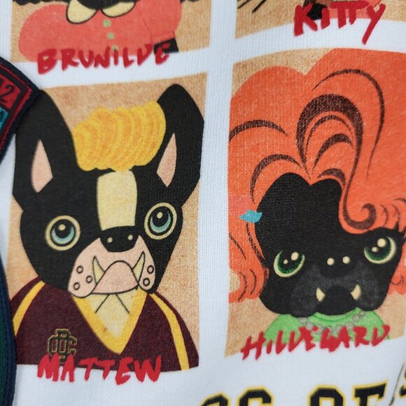 NWT~$585~DSQUARED2~XL~ITALY~WHITE BLACK YEARBOOK CLASS SWEATSHIRT SHIRT JACKET - Picture 9 of 16